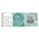 Банкнота 1 аустраль, 1985-90 года, Аргентина.