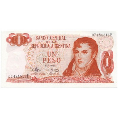 Банкнота 1 песо. Аргентина.
