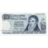 Банкнота 5 песо. Аргентина.