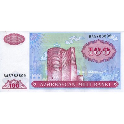  Банкнота 100 манатов. Азербайджан.