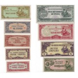 Набор банкнот оккупационной Бирмы (9 шт.), Бирма, Японская оккупация.