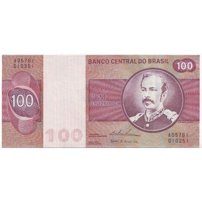 Банкнота 100 крузейро. Бразилия.