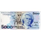 Банкнота 5000 крузейро. Бразилия.