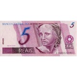 Банкнота 5 реалов, Бразилия.