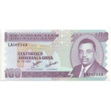 Банкнота 100 франков. 2007 год, Бурунди.