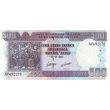 Банкнота 500 франков. 2007 год, Бурунди.