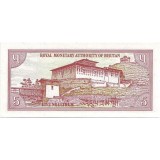 Банкнота 5 нгултрумов, Бутан.