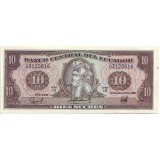 Банкнота 10 сукре. 1988 год, Эквадор.