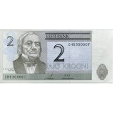Банкнота 2 кроны. 2007 год, Эстония.