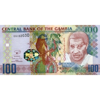 Банкнота 100 даласи, 2006 год, Гамбия.