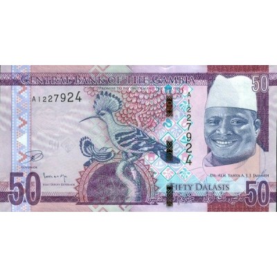 Банкнота 50 даласи, 2015 год, Гамбия.