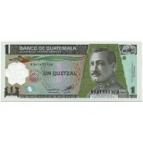 Банкнота 1 кетцаль. 2012 год, Гватемала.