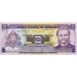 Банкнота 2 лемпиры. 2010 год, Гондурас.