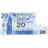 Банкнота 20 долларов. 2009 год, Гонконг.