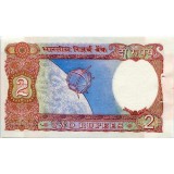 Банкнота 2 рупии. 1976 год, Индия.