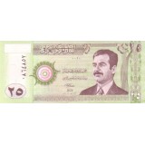 Банкнота 25 динаров. 2001 год, Ирак.