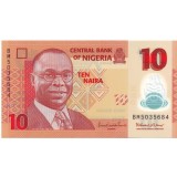 Банкнота 10 найр. 2013 год, Нигерия.