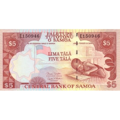 Банкнота 5 тала, Самоа.