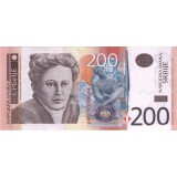 Банкнота 200 динаров. 2011 год, Сербия.