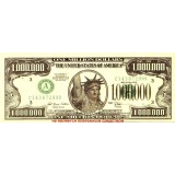 Сувенирная банкнота 1,000,000 долларов США.
