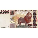Банкнота 2000 шиллингов, 2009 год Танзания.