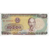 Банкнота 1000 донг. 1988 год, Вьетнам.
