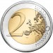 10 лет Экономическому и валютному союзу. Монета 2 евро, 2009 год, Германия.