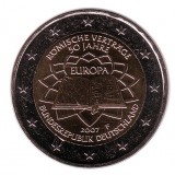 Римский договор. Монета 2 евро, 2007 год, Германия.