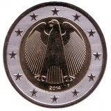 Монета 2 евро. 2014 год (F), Германия.