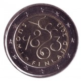  150 лет Парламенту Финляндии. Монета 2 евро, 2013 год, Финляндия.