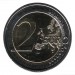  25-летие объединения Германии (падение Берлинской стены). Монета 2 евро, 2015 год, Германия.