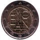2000 лет римскому поселению Эмона. Монета 2 евро. 2015 год, Словения.
