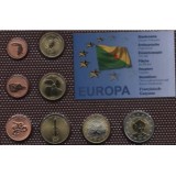 Набор пробных евро  Французская Гвиана 2007 года в блистере