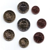 Набор монет евро (8 шт). Кипр, 2011 год.