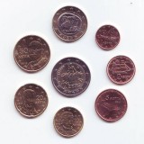 Набор монет евро (8 шт). 2010 год, Греция. 