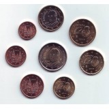 Набор монет евро (8 шт). 2010 год, Испания.