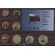 Набор пробных евро  Болгарии 2011 года в блистере