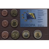 Набор пробных евро Боснии и Герцеговины 2007 года в блистере