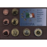 Набор пробных евро  Ирландии 2001 года в блистере