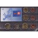 Набор пробных евро  Словакии 2004 года в блистере