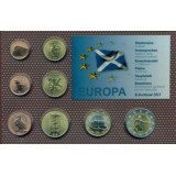 Набор пробных евро  Шотландии 2013 года в блистере