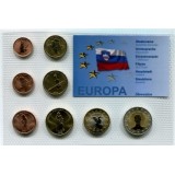 Набор пробных евро Словении 2006 года в блистере