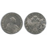1 рубль 1756 года (ММД-МБ)   Российская Империя, серебро 