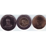 Набор монет (3 шт.). 1-25 песо, 2008-2010 гг., Доминиканская Республика.