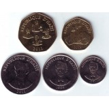 Набор монет Гаити (5 шт.), 1997 - 2011 гг., Гаити.