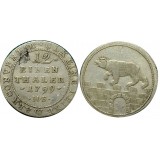 Монета  1/12 талера 1799 HS Ангальт, Германия (арт н-60987)