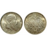 Монета  2 марки 1902 Баден, Германия (арт н-58065)