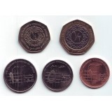 Набор монет Иордании (5 шт.). 2008-2011 гг., Иордания.