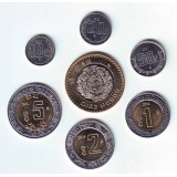  Набор монет Мексики (7 шт.). 10 сентаво-10 песо, 2001-2013 гг, Мексика.