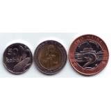 Набор монет Нигерии (3 шт.), 2006 год, Нигерия